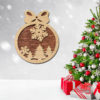 Laser-cut-set-Modern-wood-Decorative-Geometric-set--Unique-ornaments for christmas tree