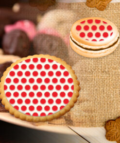 Stencil PETG Design Cookies Pastry Sweet Sugar Geometric form Dot Love